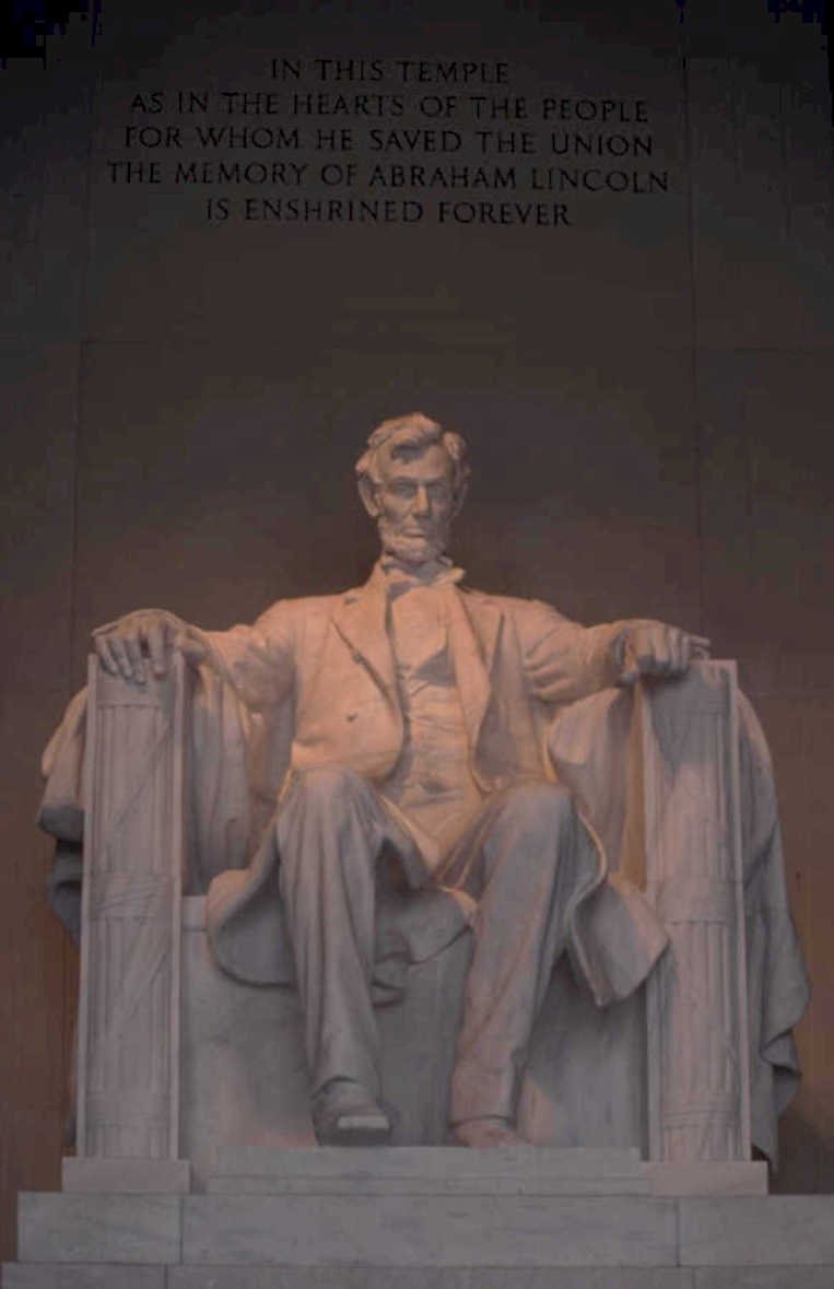 lincoln memorial statue 4 1980s 1990s A4 Photo Print