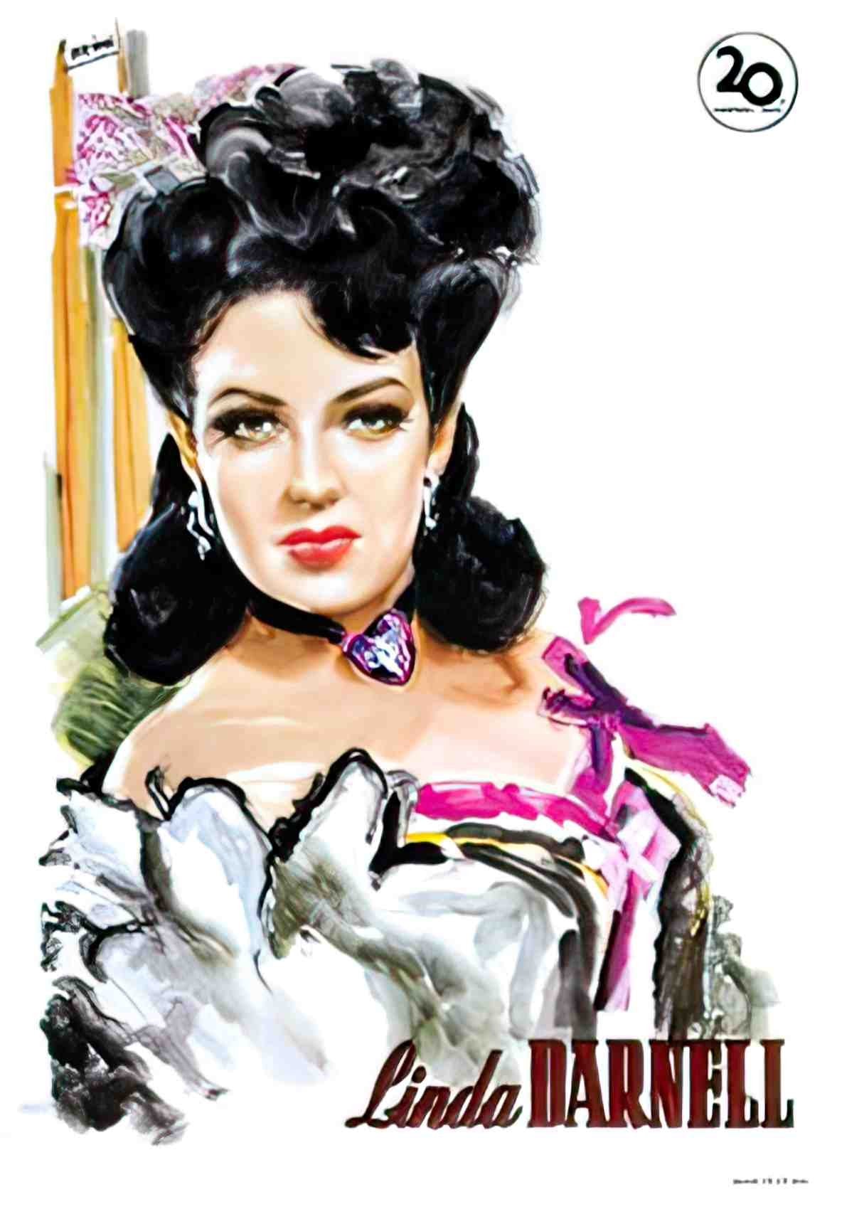 linda darnell ital 1F Advert A4 Photo Print