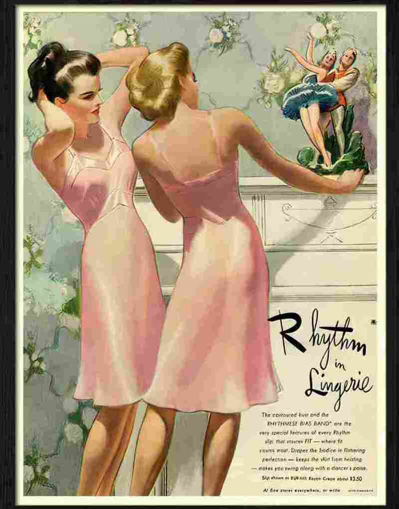 lingerie 2 Advert A4 Photo Print