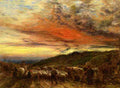 linnell john homeward bound sunset Art A4 Photo Print