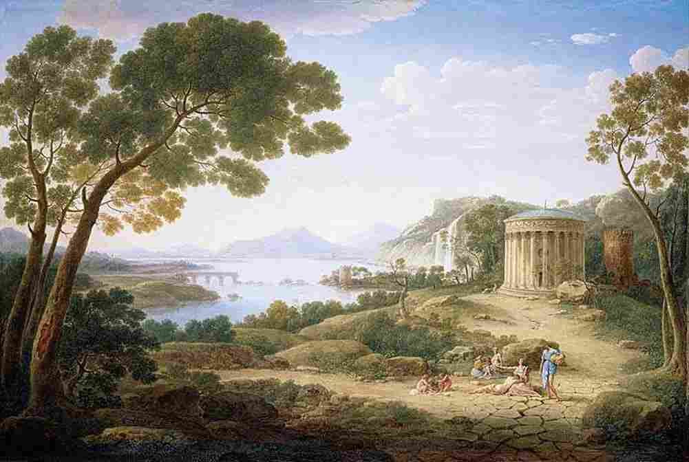 lint classical landscape Art A4 Photo Print