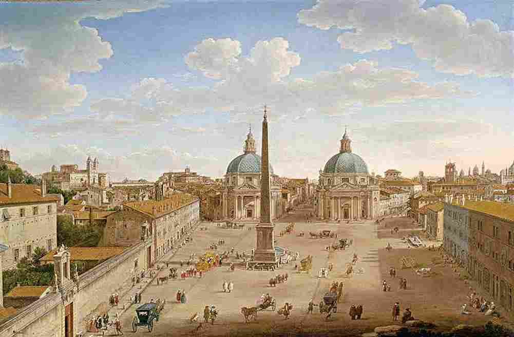 lint piazza del popolo Art A4 Photo Print