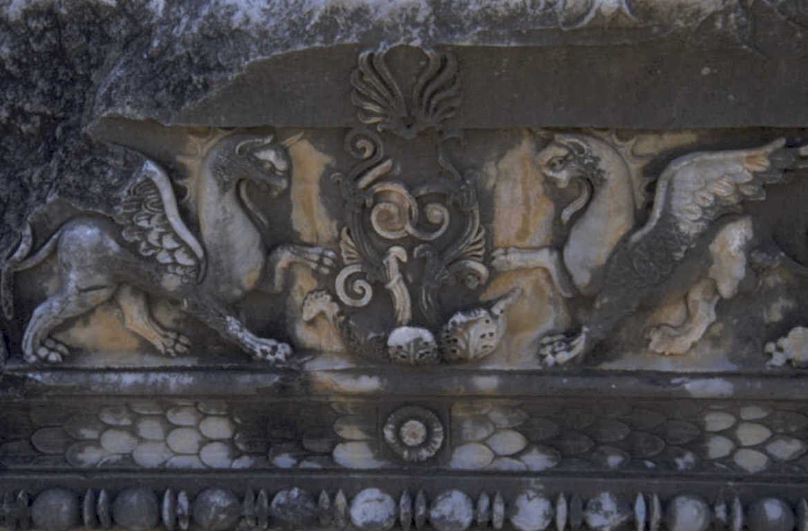 lion griffin relief 1980s 1990s A4 Photo Print