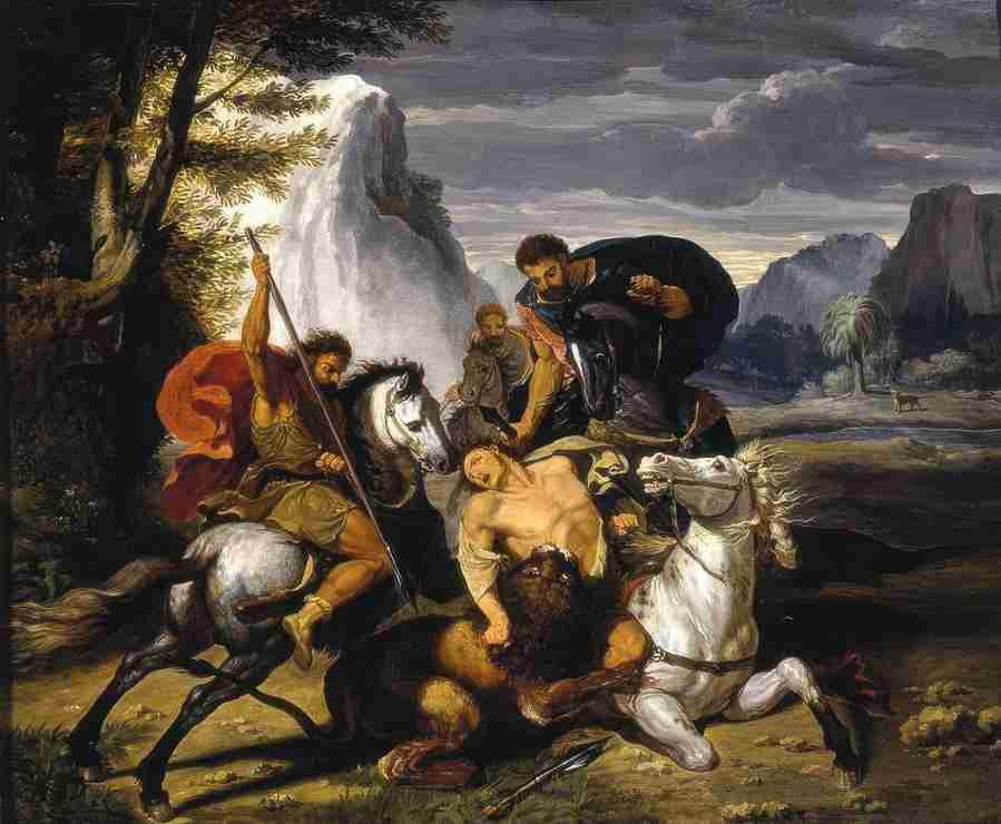 lionhunt Art A4 Photo Print