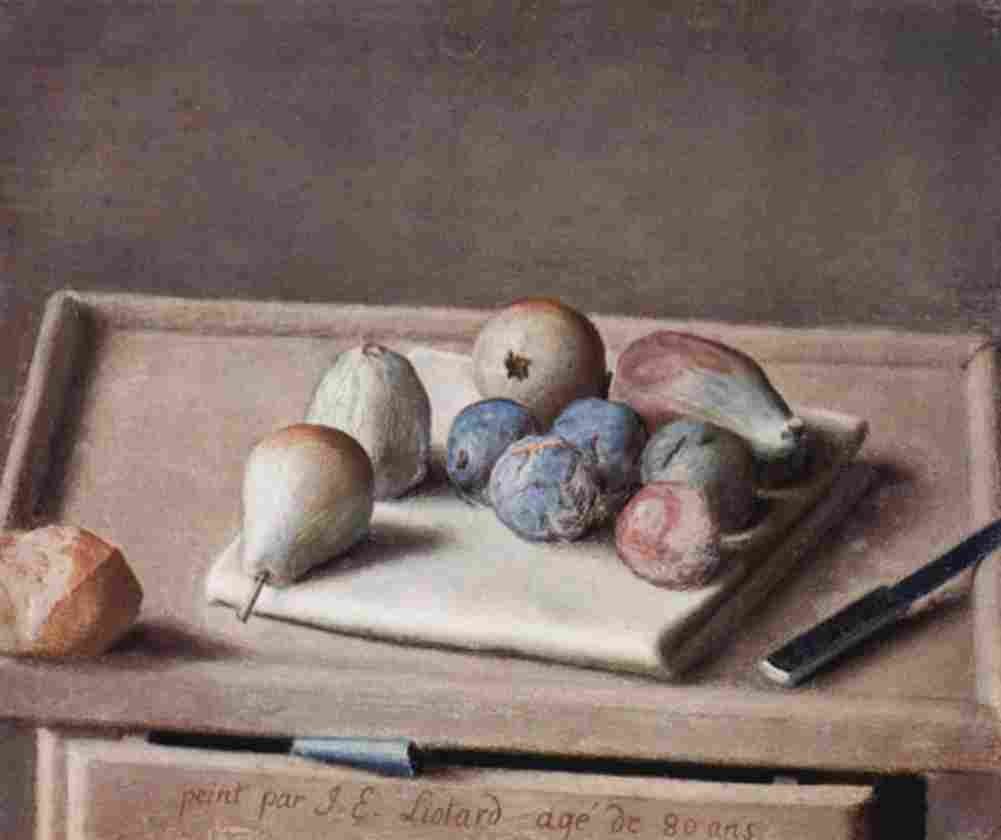 liotard still life with figs Art A4 Photo Print
