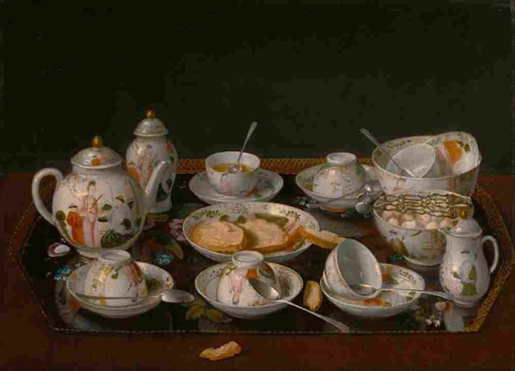 liotard tea set still life Art A4 Photo Print