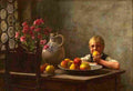 lipp Boy with Apple Art A4 Photo Print