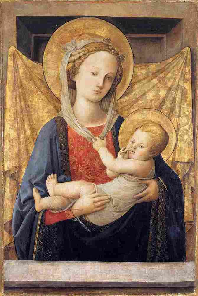 lippi a madonna and child Art A4 Photo Print