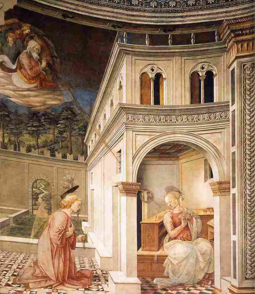 lippi annunciation five Art A4 Photo Print