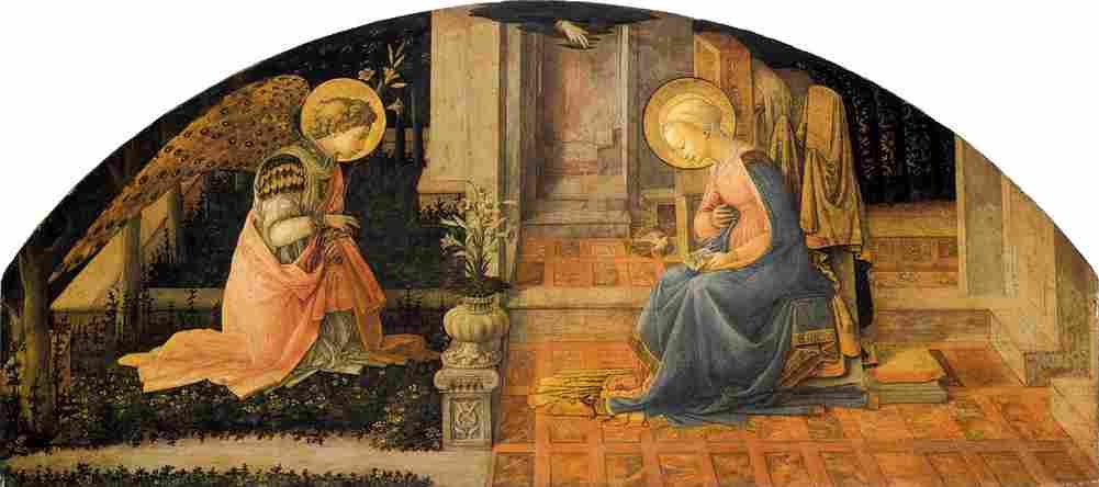lippi annunciation four Art A4 Photo Print