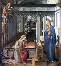lippi annunciation two Art A4 Photo Print