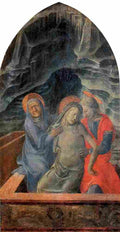 lippi dead christ supported by mary and saint john the evangelist Art A4 Photo Print