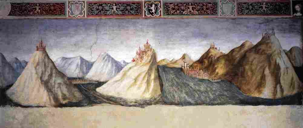 lippi filippino landscape with mountains Art A4 Photo Print