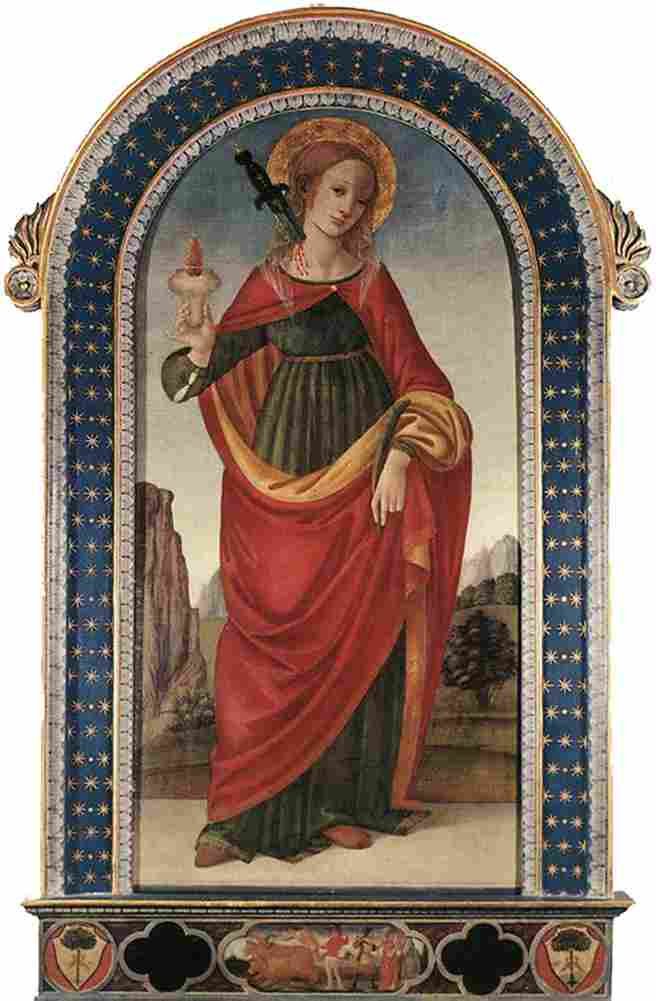 lippi filippino saint lucy Art A4 Photo Print