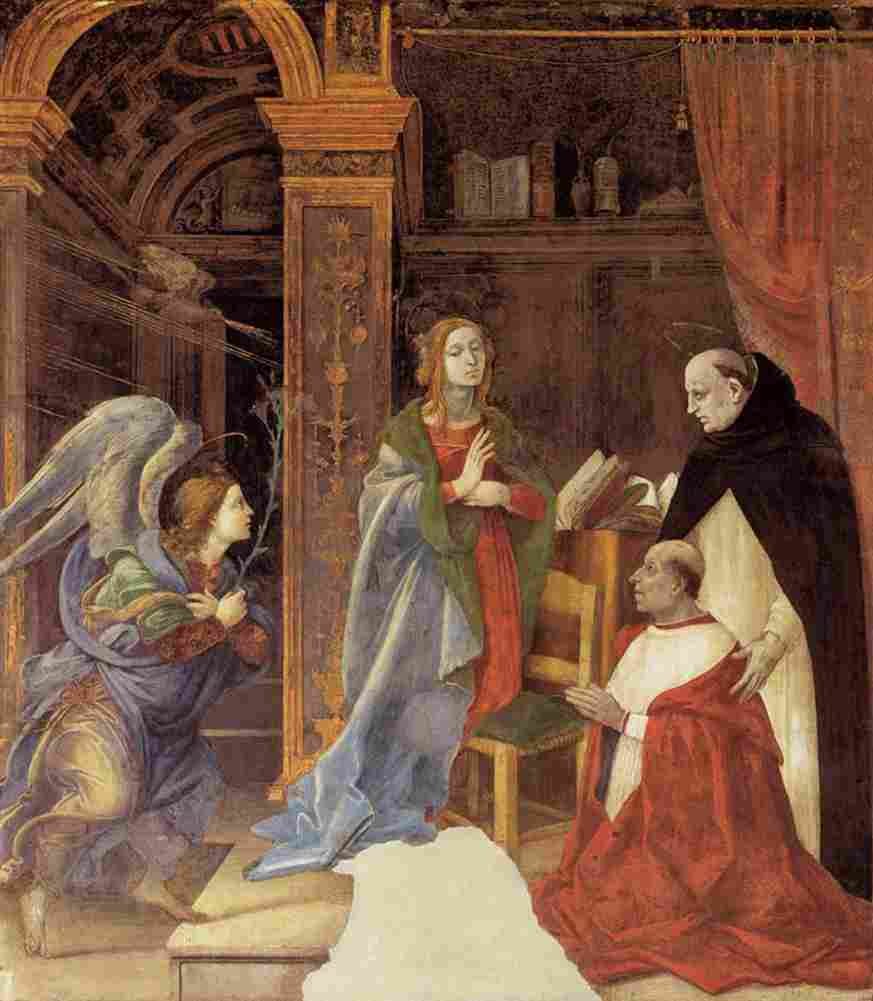 lippi filippino the annunciation Art A4 Photo Print