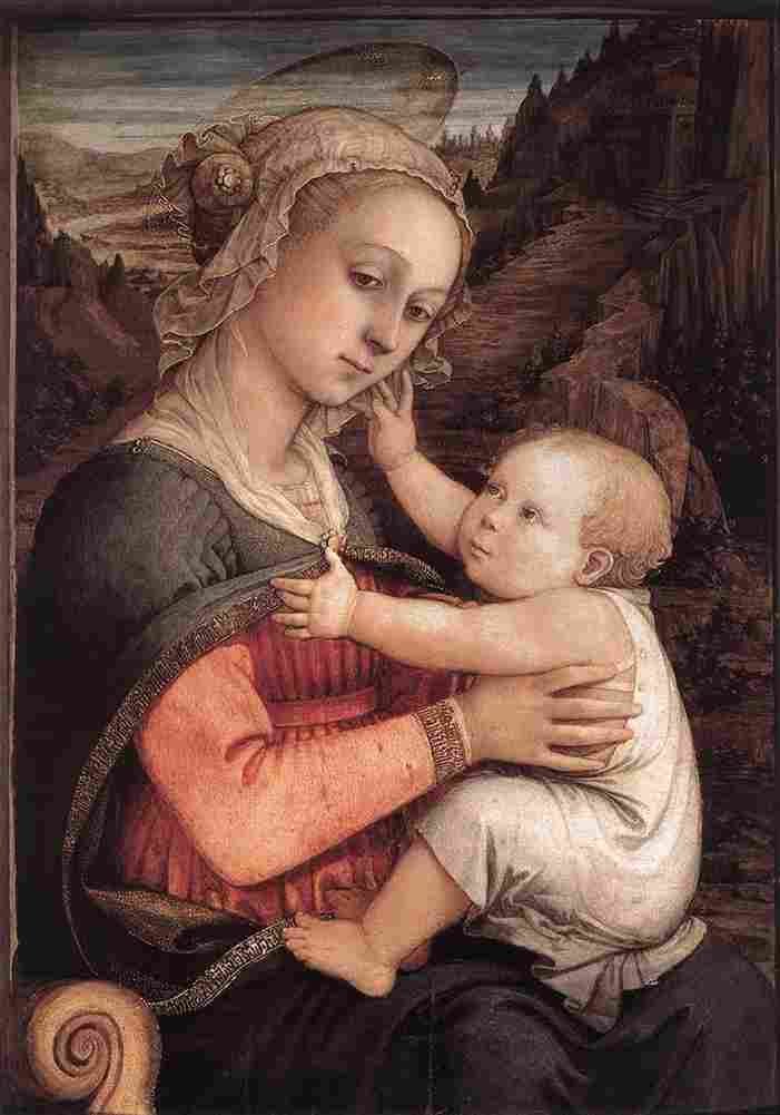 lippi the madonna with child Art A4 Photo Print