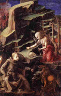 lippi the penitent st jerome with a young monk Art A4 Photo Print