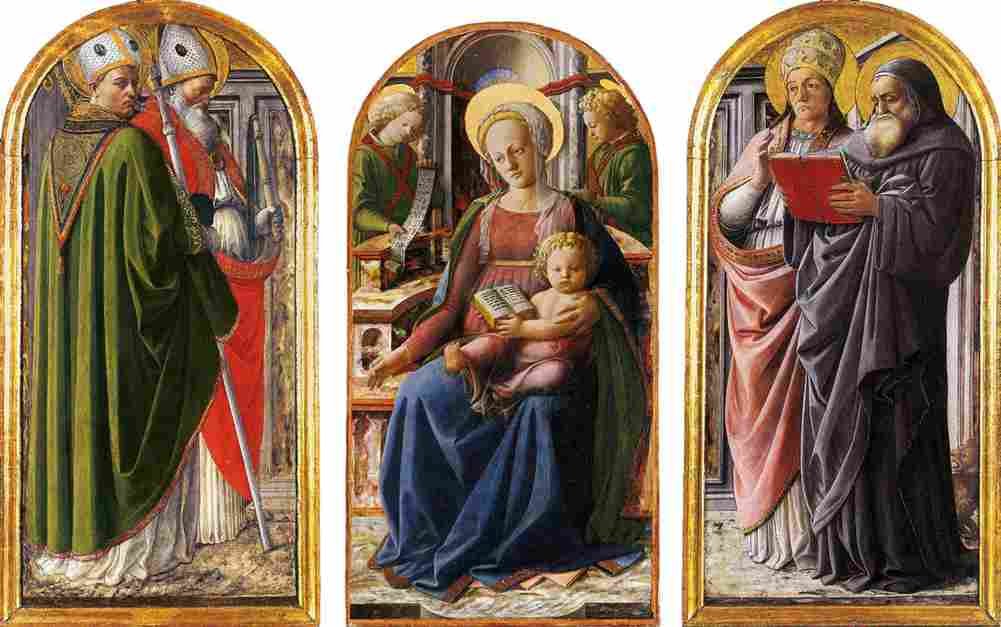 lippi triptych Art A4 Photo Print