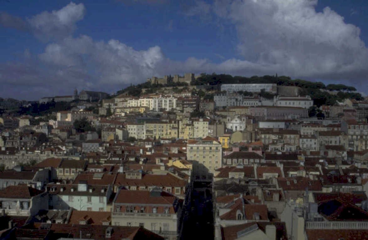 lisbon alfama castle 1980s 1990s A4 Photo Print