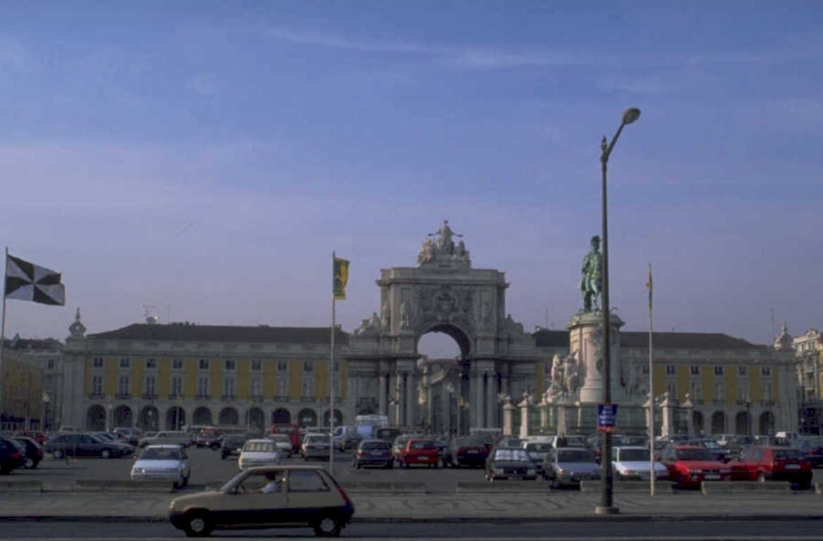 lisbon arco augusta 1980s 1990s A4 Photo Print
