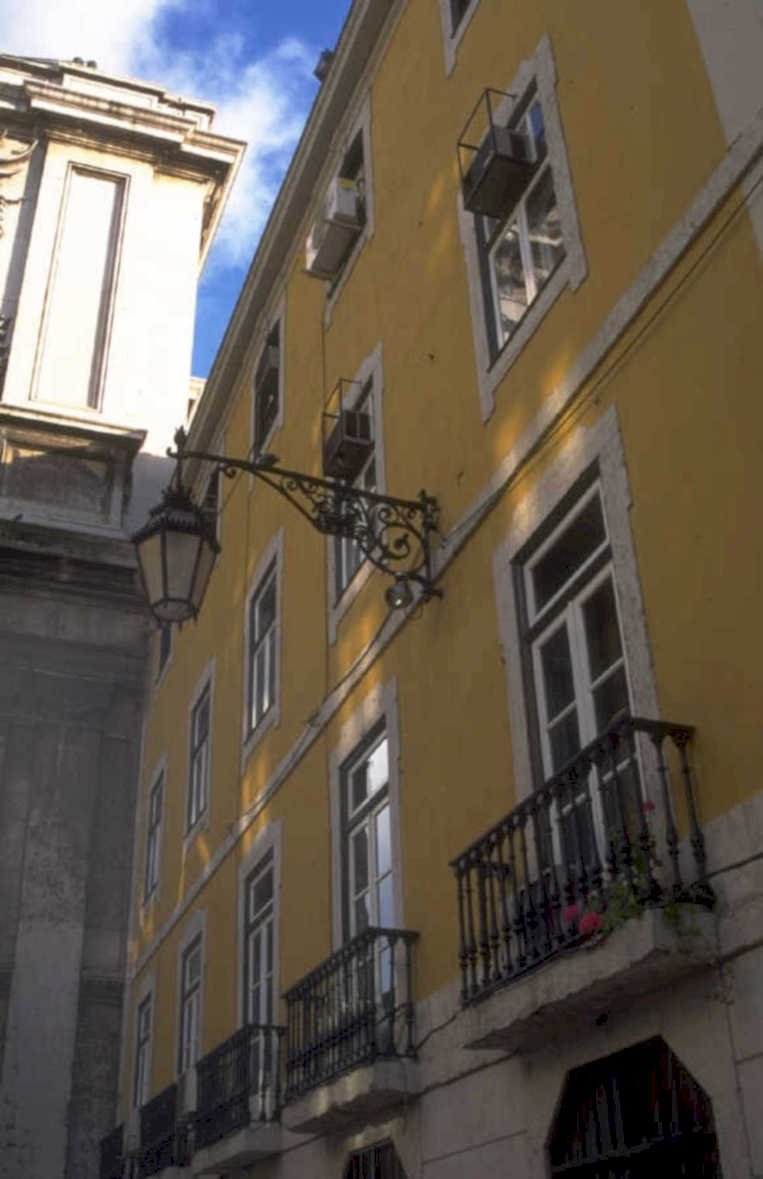 lisbon building facade 1 1980s 1990s A4 Photo Print