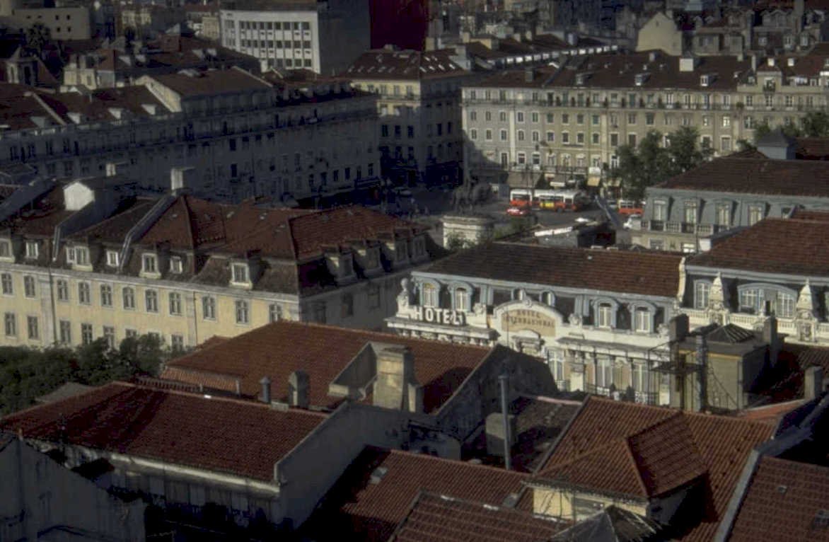 lisbon rooftops hotels 1980s 1990s A4 Photo Print