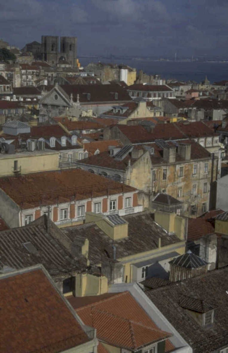 lisbon rooftops jeronimos 1980s 1990s A4 Photo Print