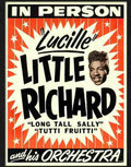 little richard rock n roll concert poster 1950s Advert A4 Photo Print