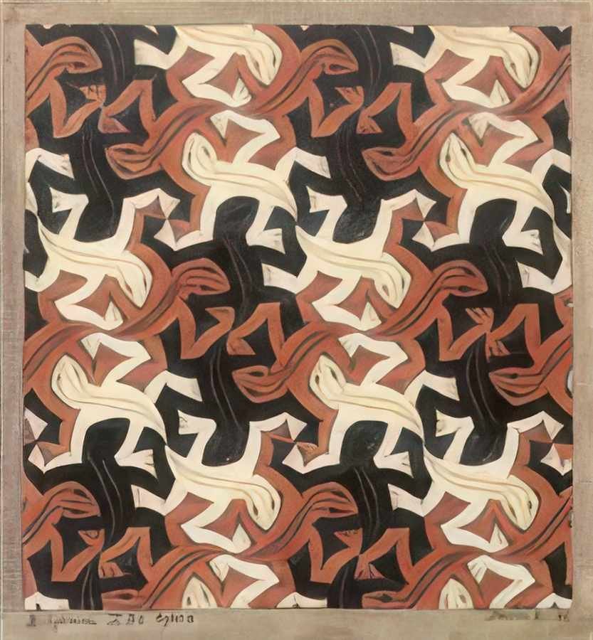lizard mc escher 1942 A4 Photo Print