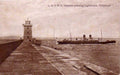 lnwr lighthouse holyheadVintage 1880s 1900s A4 Photo Print