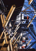 loading timber at southampton docks A4 Photo Print