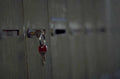 locked metal locker 1980s 1990s A4 Photo Print