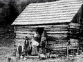 log cabin homestead1980s 1990s A4 Photo Print