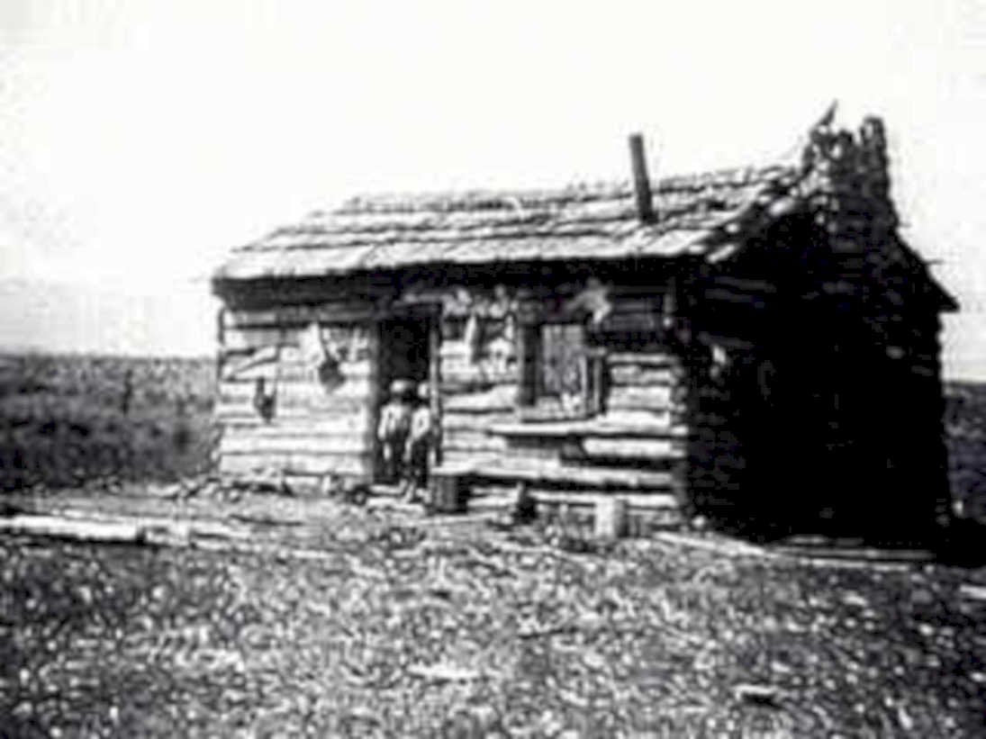 log cabin montana1980s 1990s A4 Photo Print