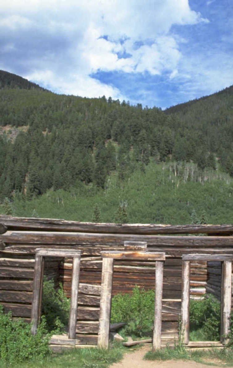 log cabin rockies 1980s 1990s A4 Photo Print