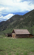 log cabin telluride 1980s 1990s A4 Photo Print