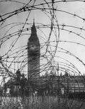 london barrier big Vintage world war A4 Photo Print