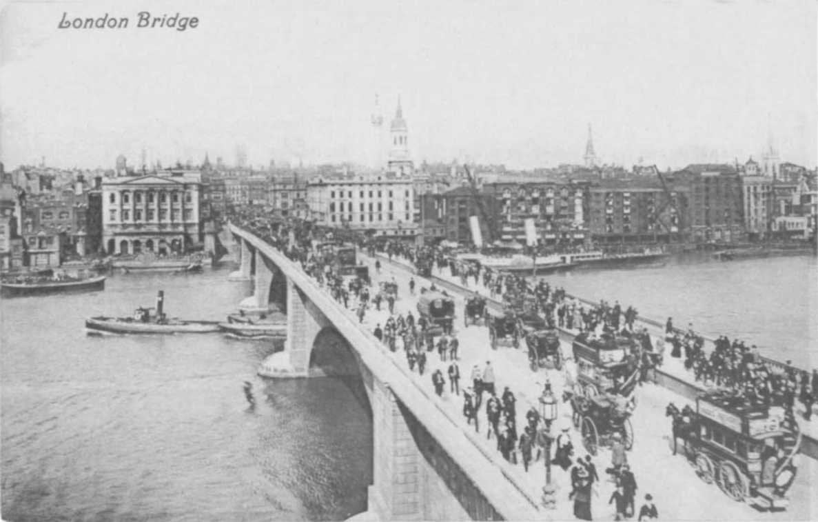 london bridge 1900sVintage 1880s 1900s A4 Photo Print