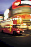 london bus night UK GB British A4 Photo Print