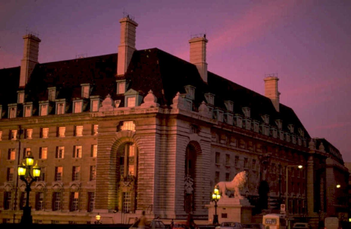 london county hall 1980s 1990s A4 Photo Print