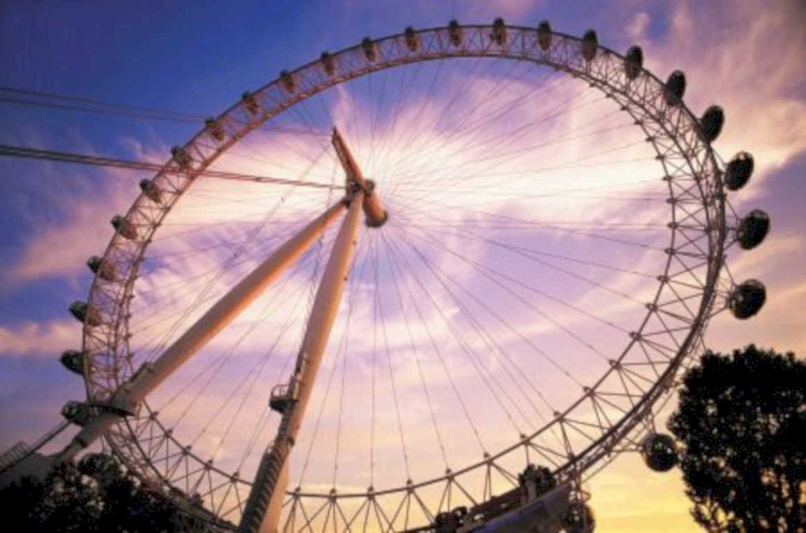 london eye evening UK GB British A4 Photo Print