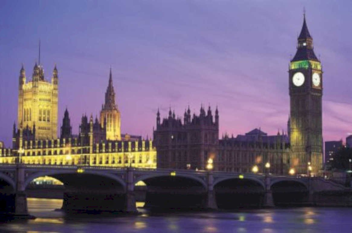 london landmarks dusk UK GB British A4 Photo Print