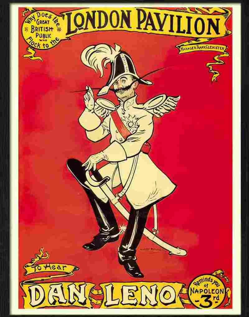 london pavillion dan leno theatre poster Advert A4 Photo Print