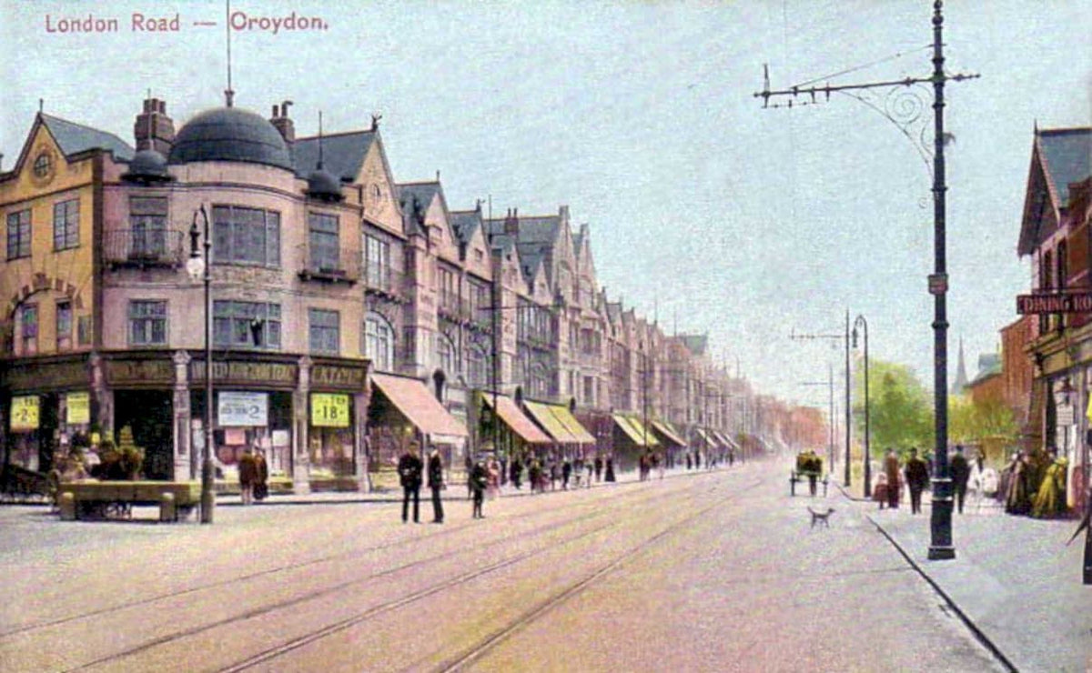 london road oroydonVintage 1880s 1900s A4 Photo Print