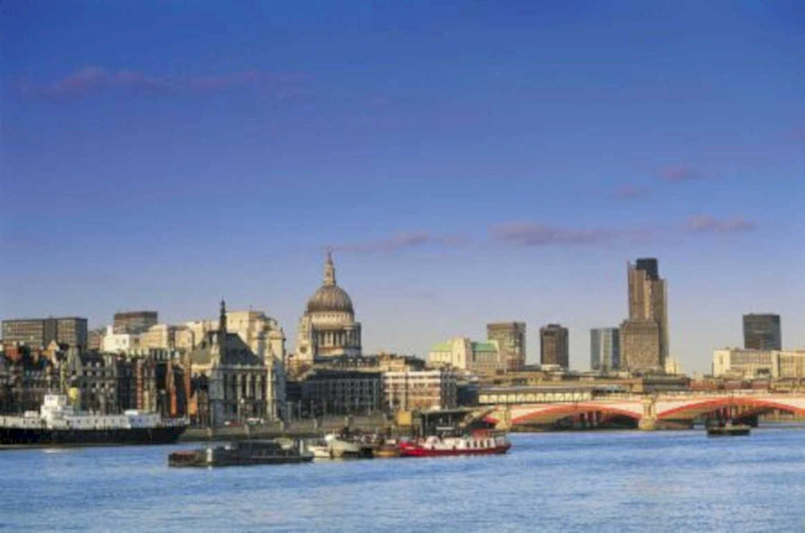 london skyline thames UK GB British A4 Photo Print