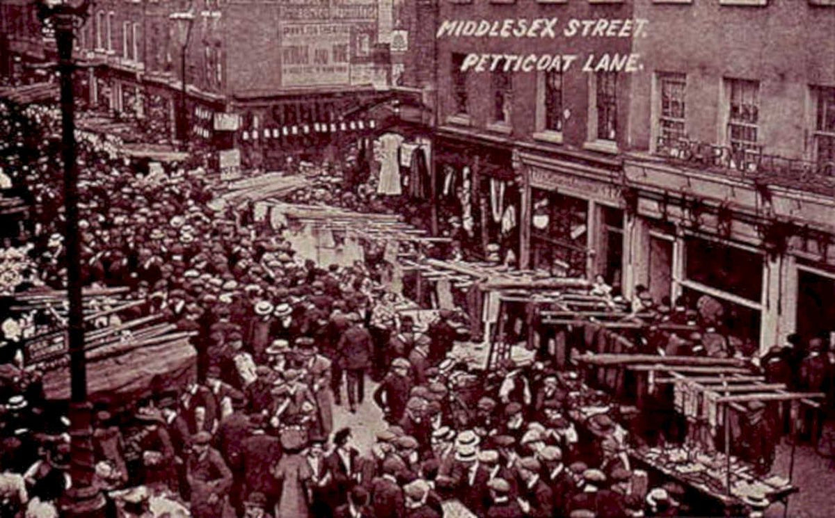 london street scene 3Vintage 1880s 1900s A4 Photo Print