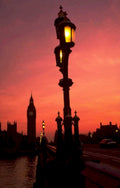london sunset bigben 1980s 1990s A4 Photo Print
