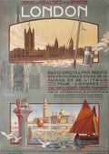 londres rouen venise geo dorival 1908 10 Advert A4 Photo Print