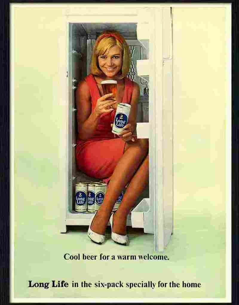 long life beer 1960s Advert A4 Photo Print