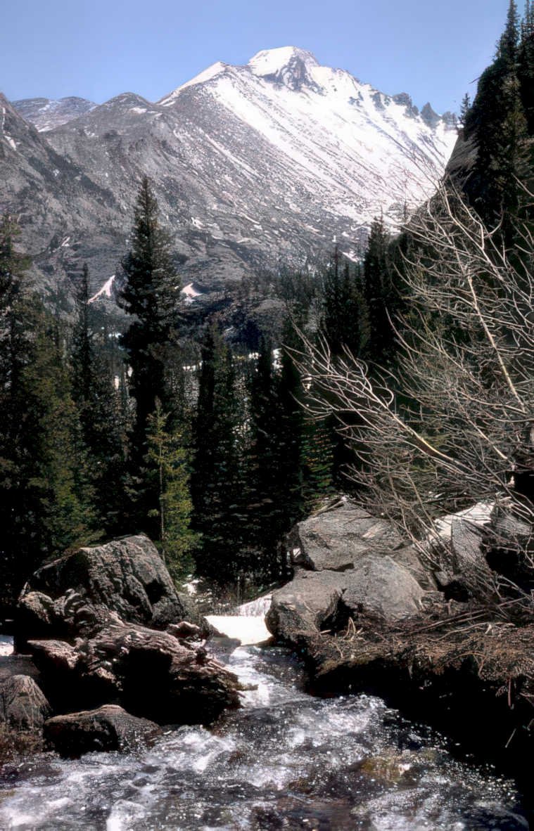 longs peak landscape 2 Vintage A4 Photo Print